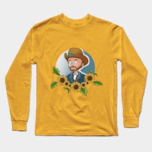 The man of sunflowers Long Sleeve T-Shirt